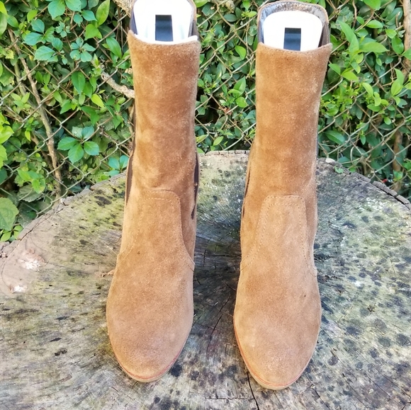 Vintage Chelsea Stretch Gore Chunky Platform Boots - Picture 2 of 10